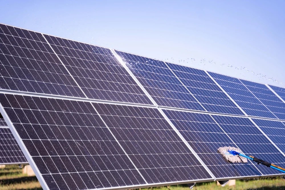 Cleaning Solar Panels San Bernardino County California