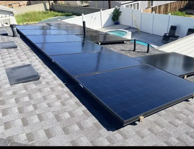 Rooftop Solar Panels Pool San Bernardino County California_1