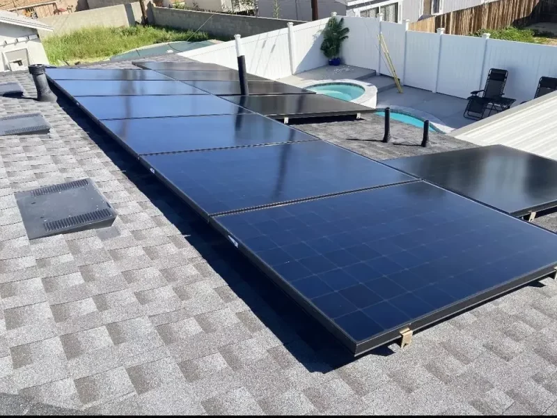 Rooftop Solar Panels Pool San Bernardino County California_1