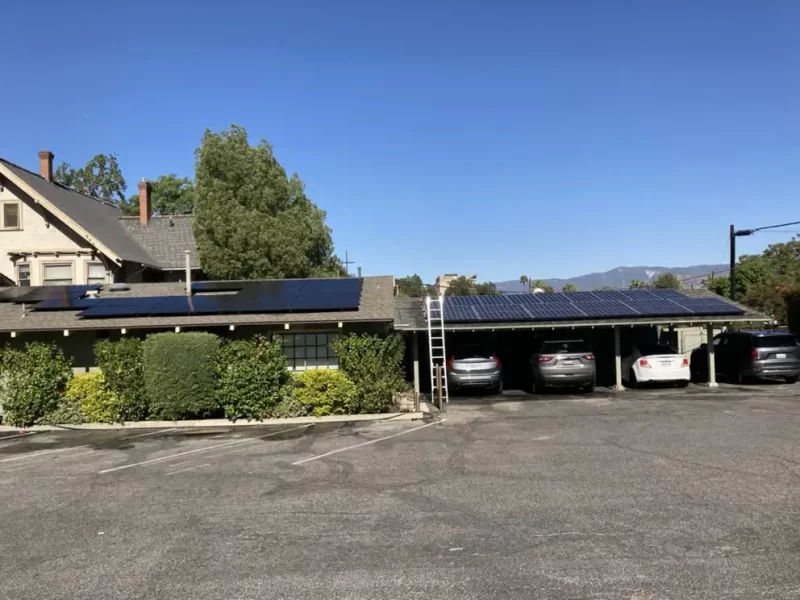 Solar Panels Parking Area San Bernardino County California